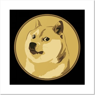 Doge cryptocurrency Posters and Art